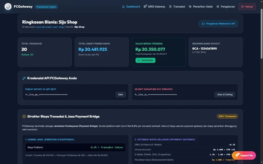 PaymentBridge: Self-Hosted QRIS Dynamic & Payment Gateway Engine